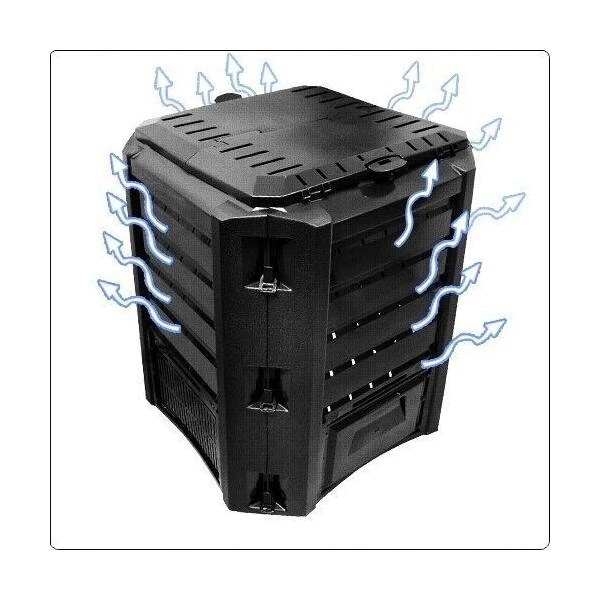 Compostvat Zwart 380 Liter 3 Compostvat Zwart 380 Liter - Afbeelding 3