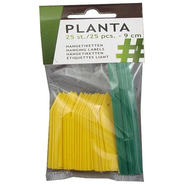 Hangetiketten - Geel - Set Van 25 Stuks 1 Hangetiketten - Geel - Set Van 25 Stuks