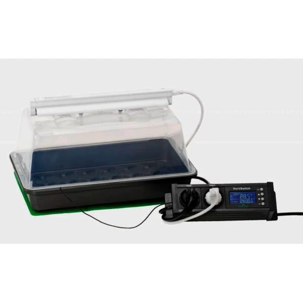 Kweekkas Met Groeilamp + Verwarmingsmat Met Thermostaat 1 Kweekkas Met Groeilamp + Verwarmingsmat Met Thermostaat