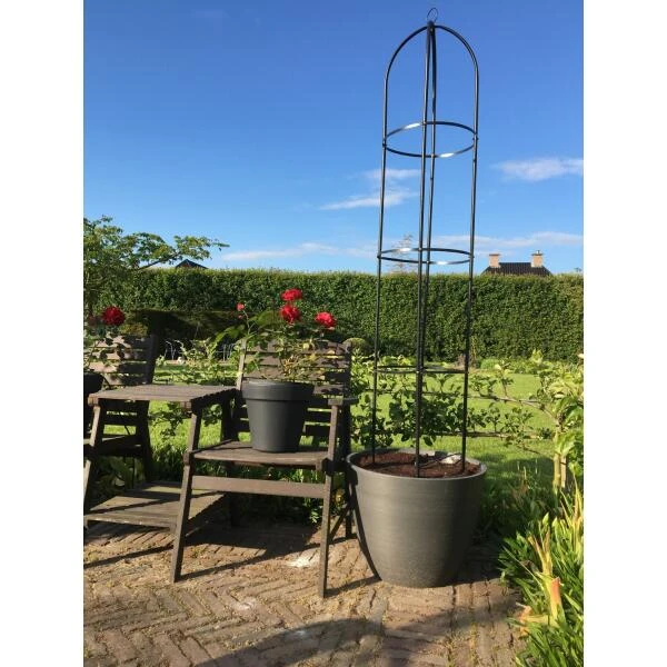 Obelisk Zwart - 1,90 Meter 2 Obelisk Zwart - 1,90 Meter - Afbeelding 2