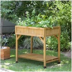 Vegtrug Kruidentafel 58 × 78 × 80 Cm - Naturel -Tuinadvies Winkel plantentafel kruidentafel 1540759277 1 600