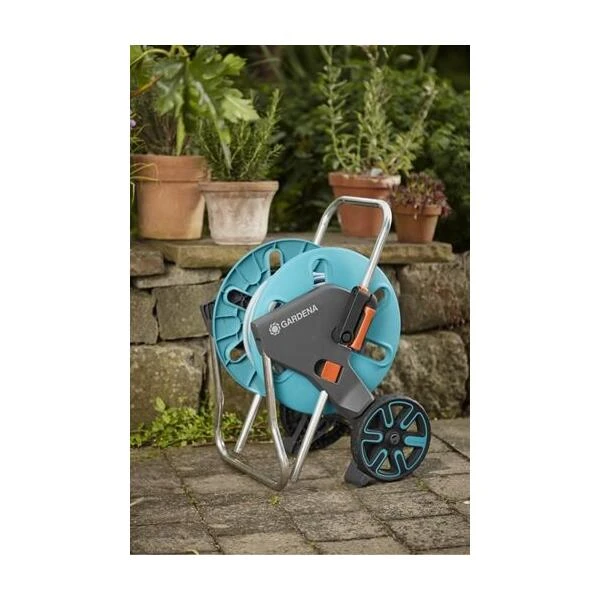 Gardena Slangenwagen Aquaroll M, Niet Gemonteerd 2 Gardena Slangenwagen Aquaroll M, Niet Gemonteerd - Afbeelding 2
