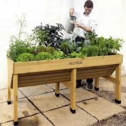 Vegtrug Verhoogde Kweektafel - 180 × 76 × 80 Cm -Tuinadvies Winkel vegtrug 180 cm 1484054920 3 600