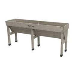 Verhoogde Kweektafel Muurmodel Grijs - 180 × 46 × 80 Cm -Tuinadvies Winkel vegtrug muurmodel 180 cm grijs 1540753223 1 600