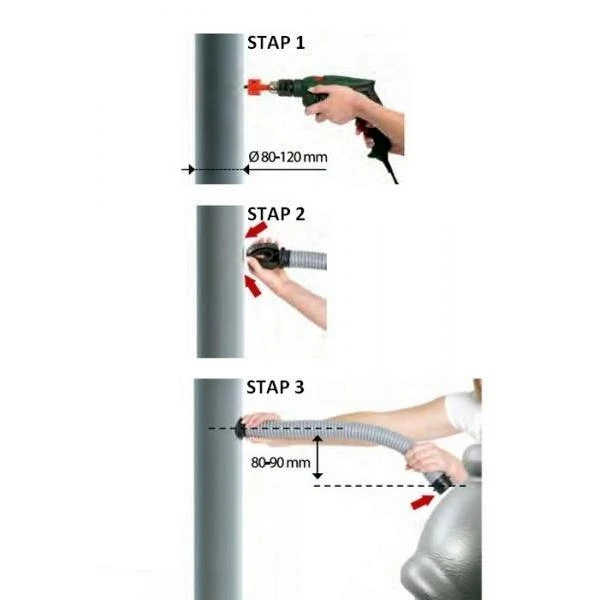 Verbinding Regenpijp - Regenton Ca 50 Cm 3 Verbinding Regenpijp - Regenton Ca 50 Cm - Afbeelding 3