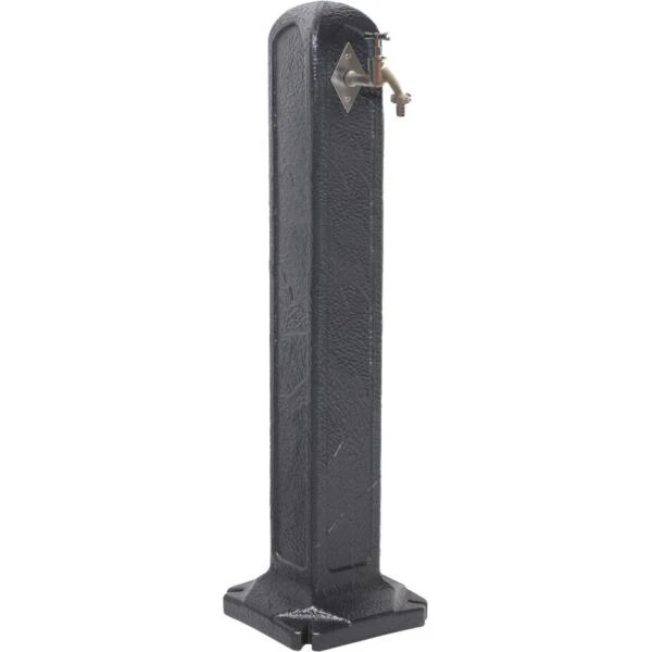 Waterzuil Met Kraan En Aansluiting - Zwart 1 Waterzuil Met Kraan En Aansluiting - Zwart